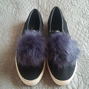 EUC Rebecca Minkoff Sloane Pom Pom Sneakers